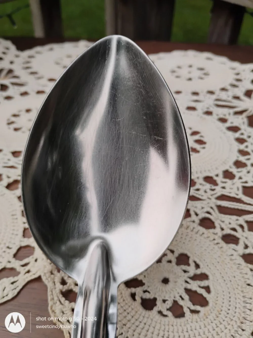 Vollrath 6014-1 Solid Serving Spoon Black Plastic Handle Stainless Steel vintage